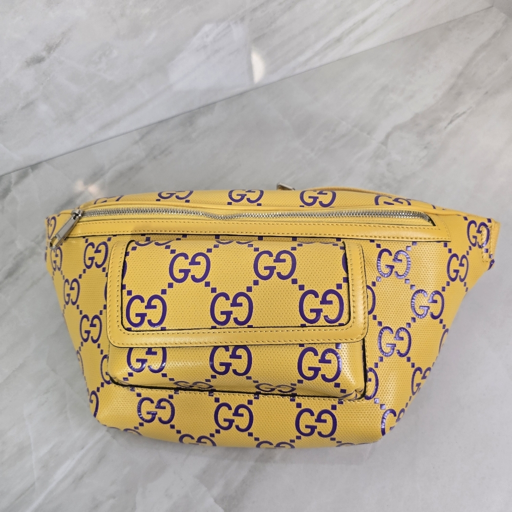 LIMITED EDITION Gucci Yellow and Purple Crossbody Bag